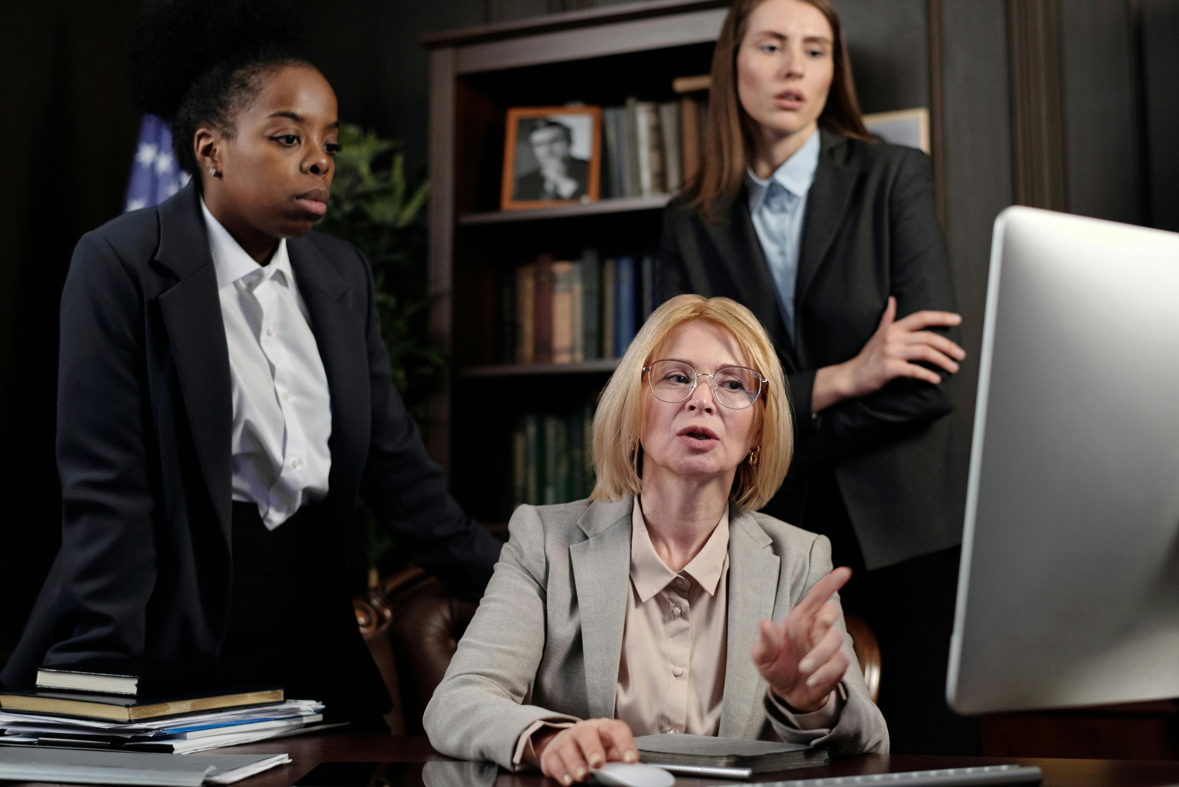 Attorney Consulting with Client